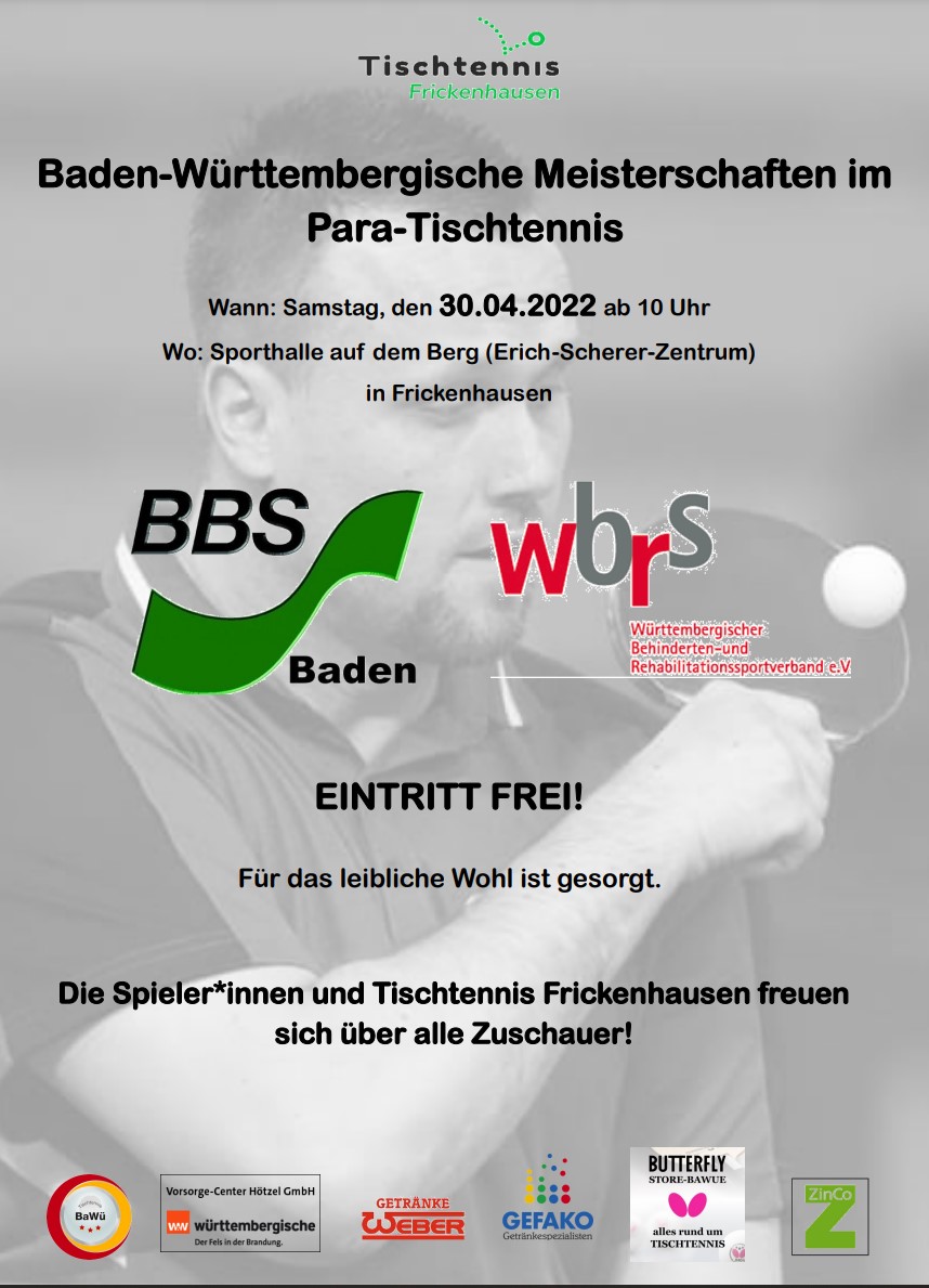 Baden-Württembergische Parameisterschaften in Frickenhausen